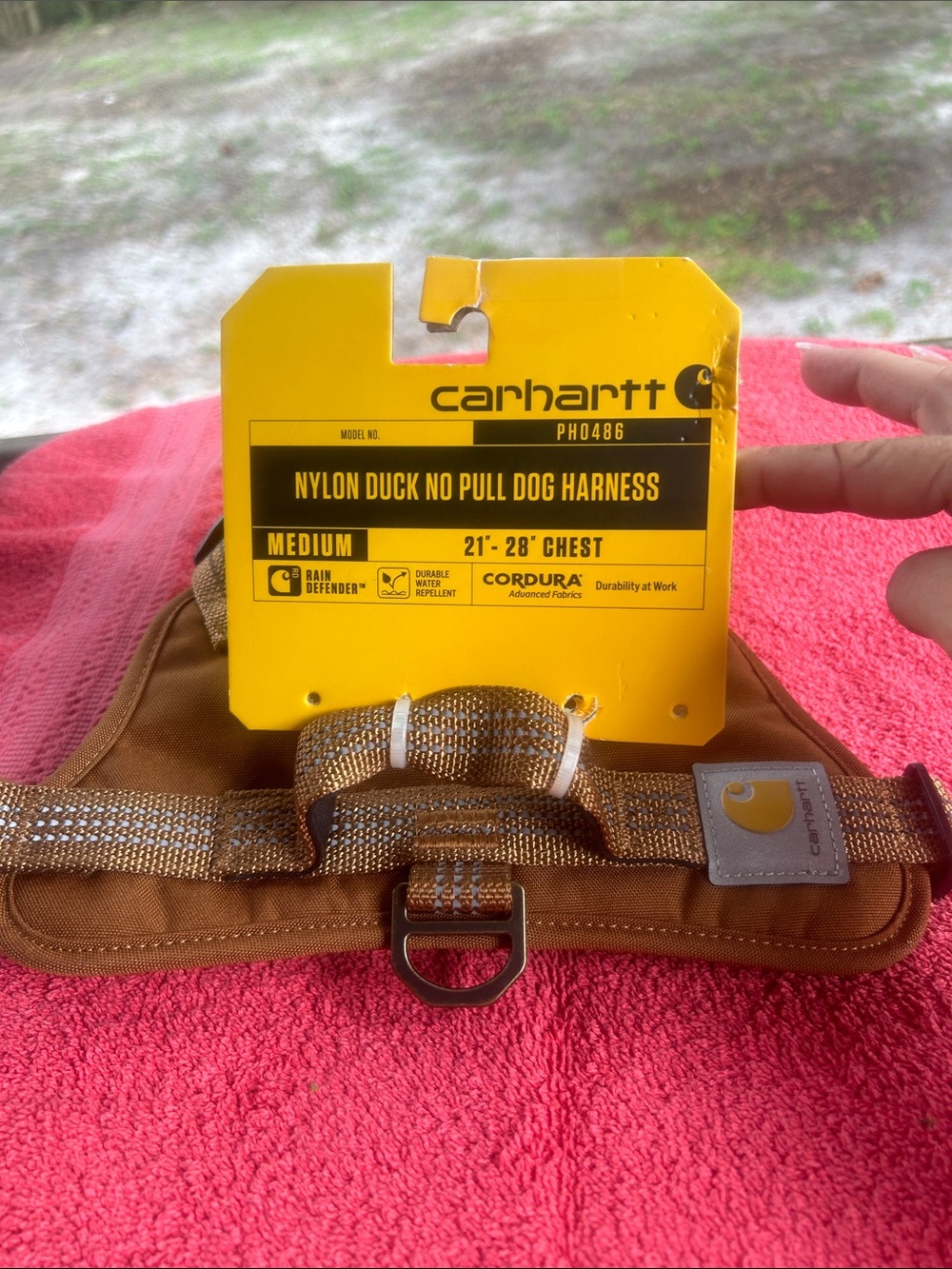 Carhartt nylon no pull dog harness. Medium.